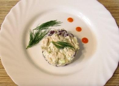 Νόστιμη σαλάτα με καπνιστό κοτόπουλο και φασόλια: μια συνταγή βήμα προς βήμα με φωτογραφίες και βίντεο!