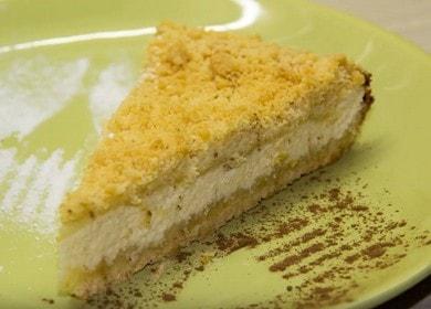 Cheesecake classica francese con ricotta: una ricetta con foto e video passo dopo passo.