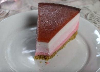 Strawberry cottage cheese cheesecake - isang maganda at masarap na dessert