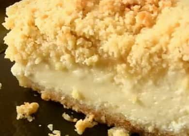 Cheesecake reale con ricotta al forno secondo una ricetta passo passo con foto