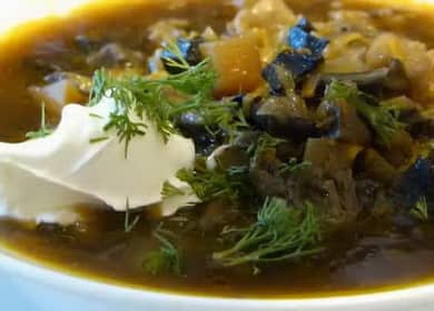 Αποξηραμένη σούπα μανιταριού με μαργαριτάρια: μια συνταγή βήμα προς βήμα με φωτογραφίες