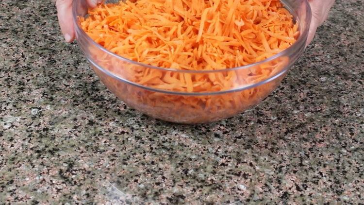 нарязваме морковите