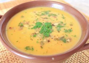 prepara una fantastica zuppa di purea di zucca